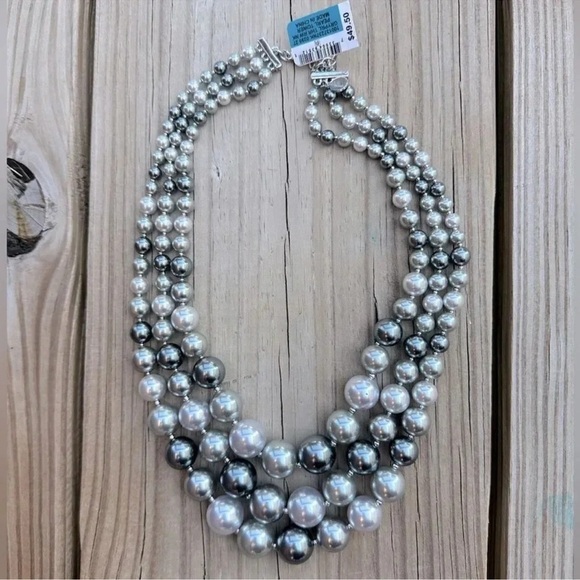 Charter Club Jewelry - Anthropologie GREY OMBRE PEARL NECKLACE